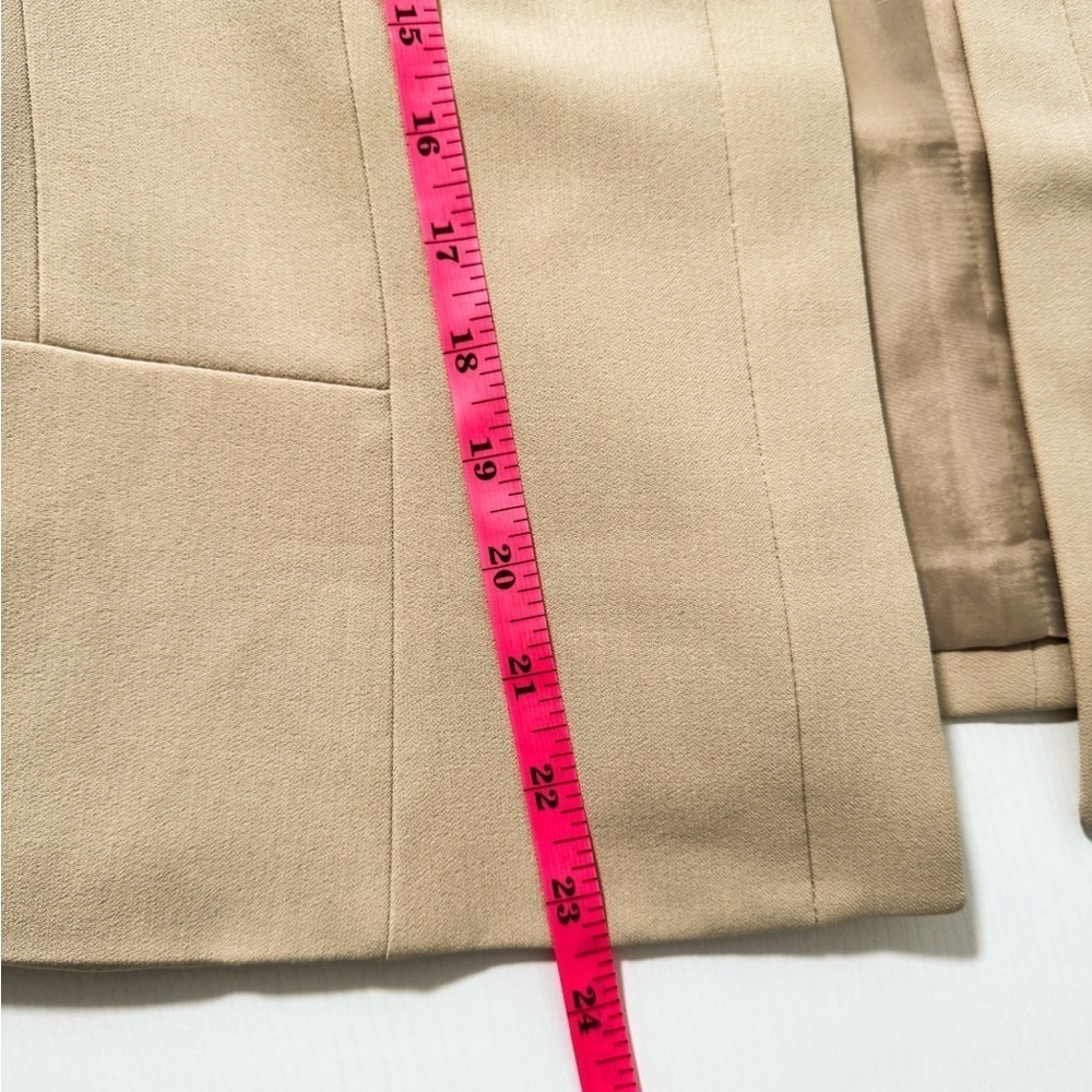 NWT Le Suit Sheath Dress | Open Front Jacket | 2 Piece Set | Size 14 plus | Tan - Picture 16 of 16